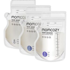New Momcozy Temp-Sensing Milk Storage Bags unopened